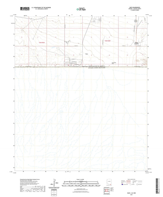 Naco Arizona US Topo Map Image
