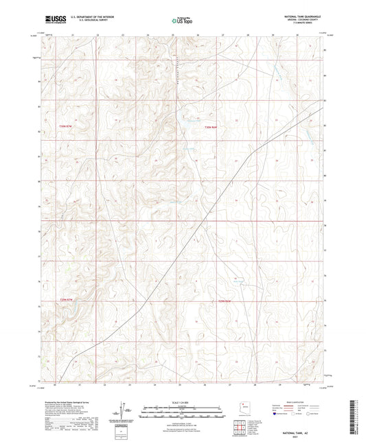 National Tank Arizona US Topo Map Image