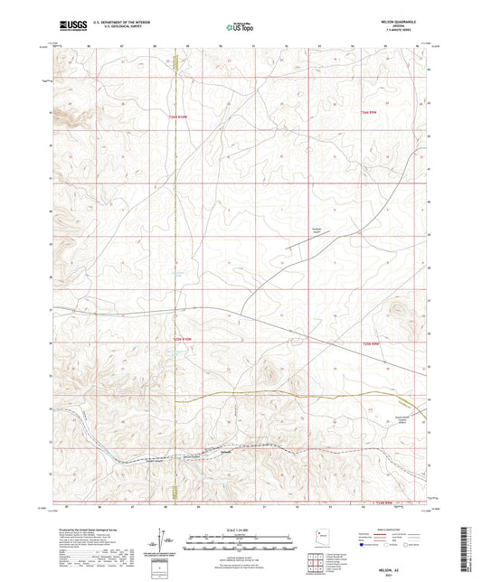 Nelson Arizona US Topo Map Image