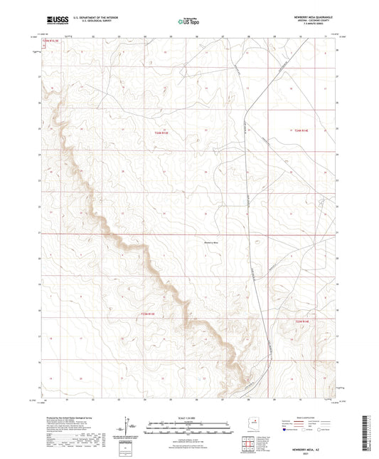 Newberry Mesa Arizona US Topo Map Image