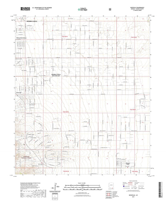 Nicksville Arizona US Topo Map Image