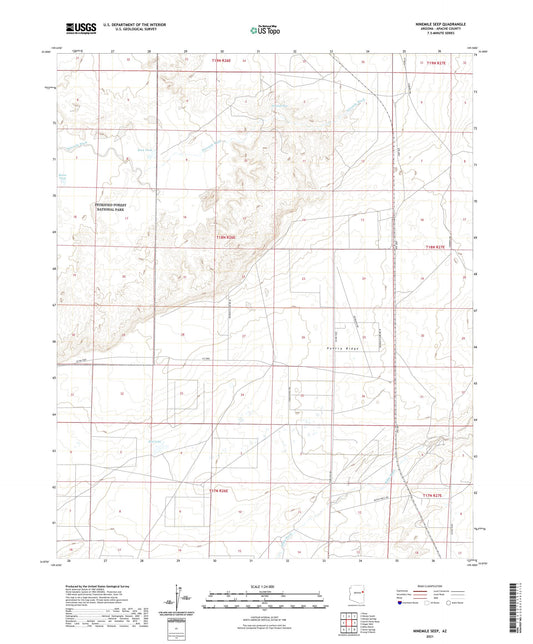Ninemile Seep Arizona US Topo Map Image