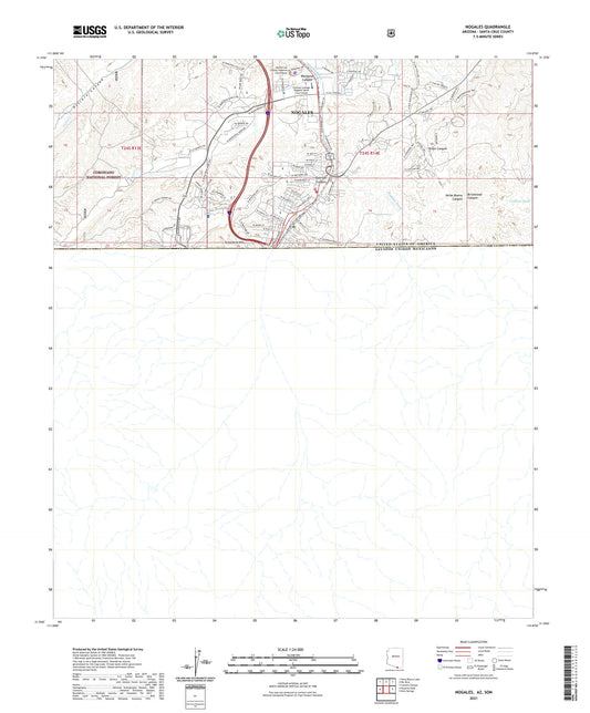 Nogales Arizona US Topo Map Image