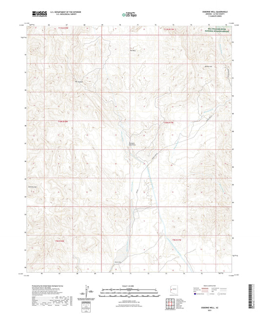 Osborne Well Arizona US Topo Map Image