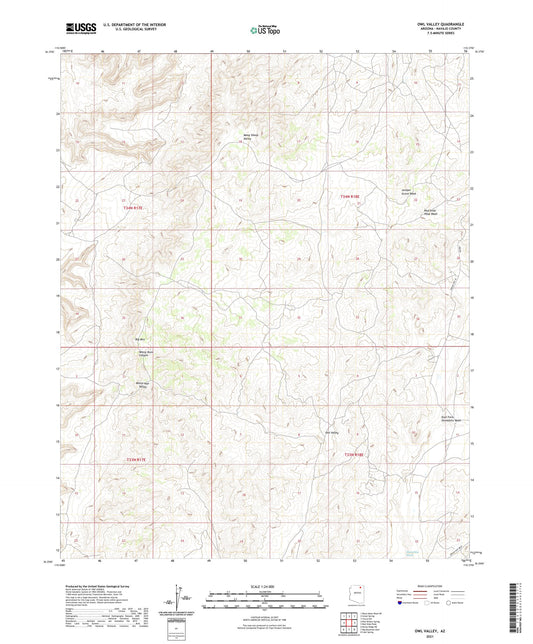 Owl Valley Arizona US Topo Map Image