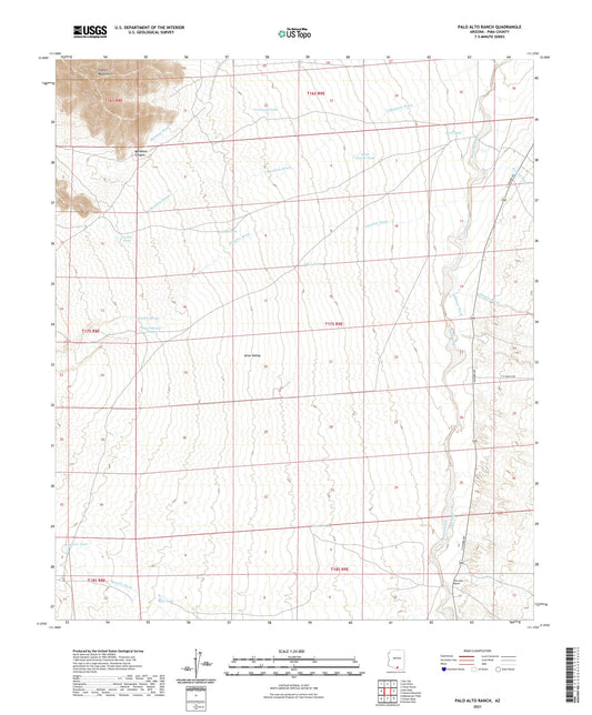 Palo Alto Ranch Arizona US Topo Map Image
