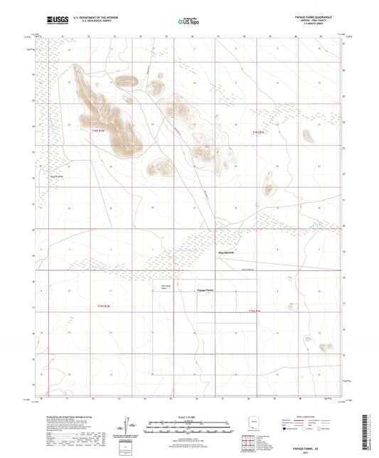 Papago Farms Arizona US Topo Map Image