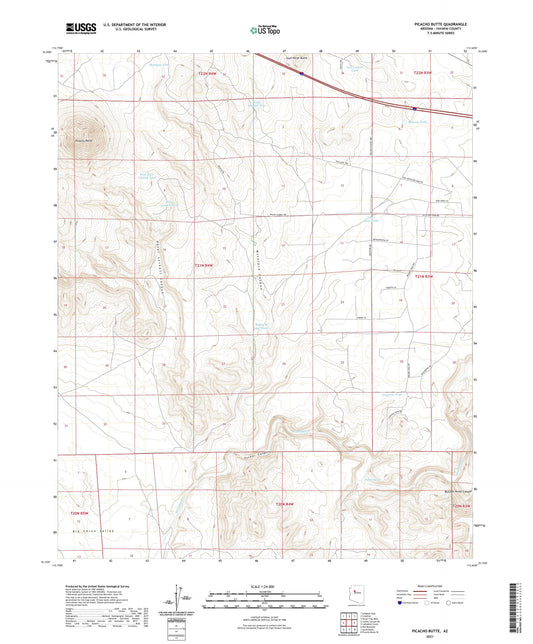 Picacho Butte Arizona US Topo Map Image