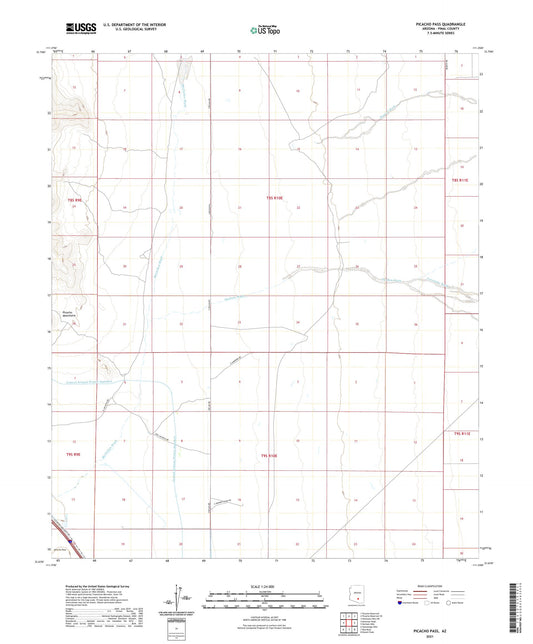 Picacho Pass Arizona US Topo Map Image