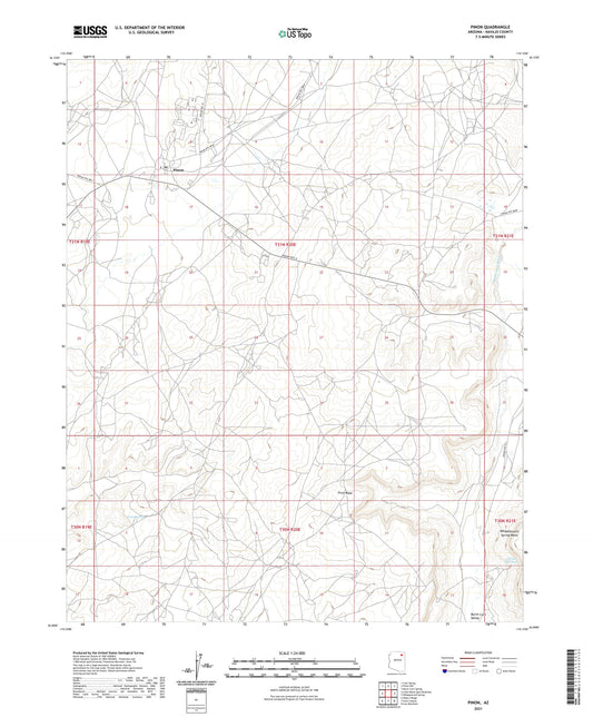 Pinon Arizona US Topo Map Image