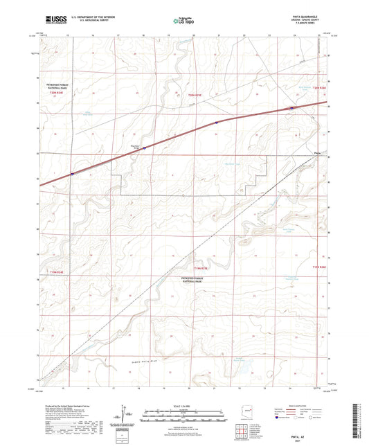 Pinta Arizona US Topo Map Image