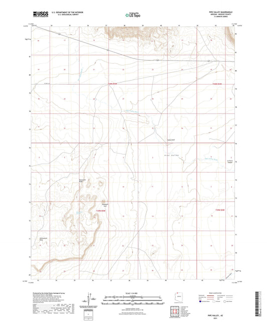 Pipe Valley Arizona US Topo Map Image