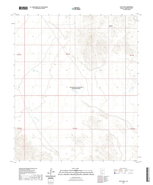 Platt Well Arizona US Topo Map Image