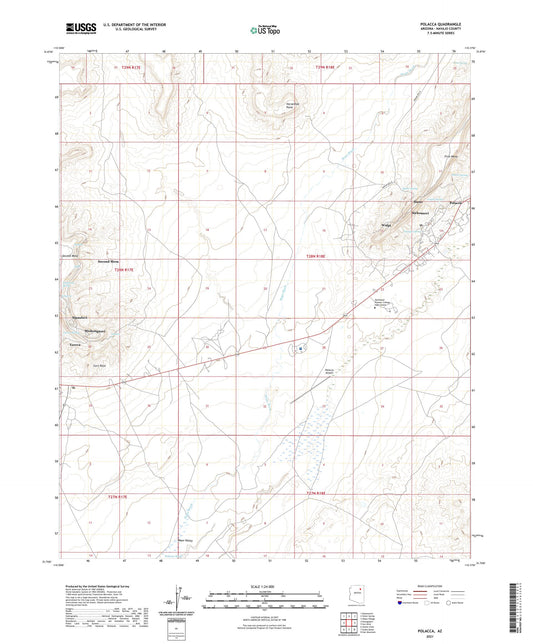 Polacca Arizona US Topo Map Image
