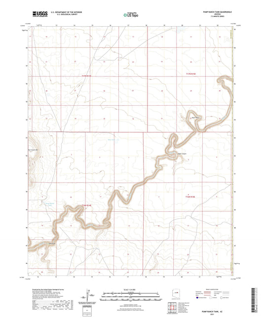 Pump Ranch Tank Arizona US Topo Map Image