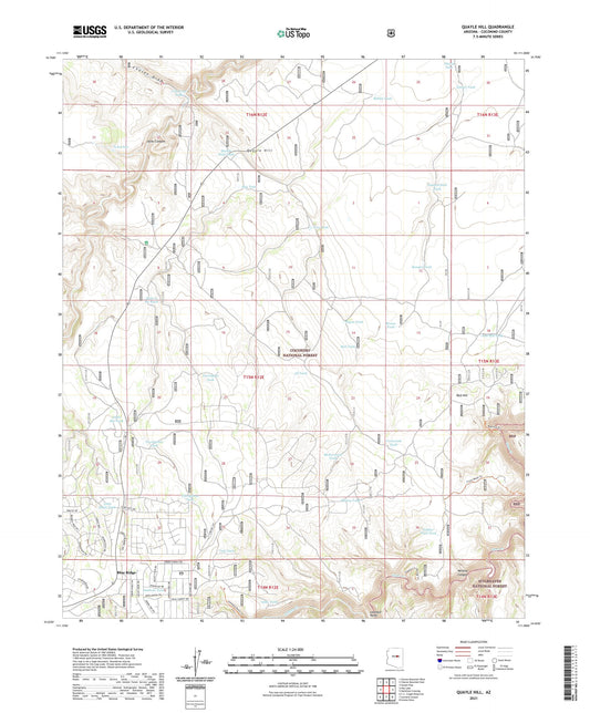 Quayle Hill Arizona US Topo Map Image