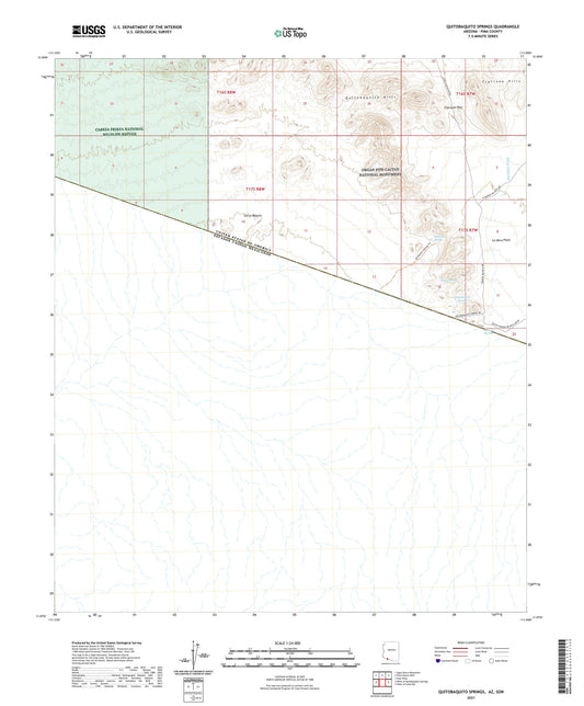 Quitobaquito Springs Arizona US Topo Map Image