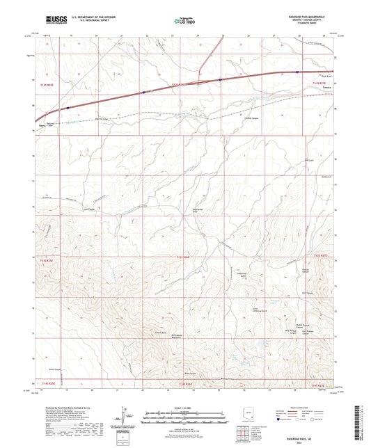 Railroad Pass Arizona US Topo Map Image