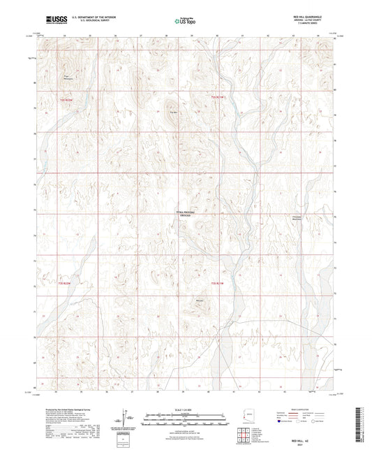 Red Hill Arizona US Topo Map Image