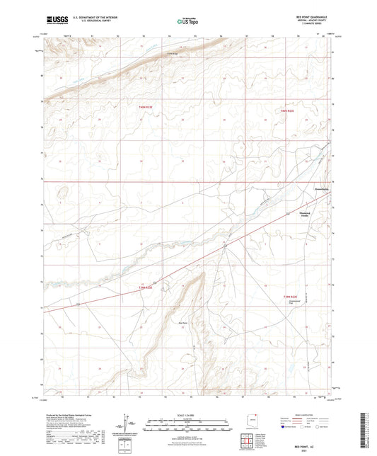 Red Point Arizona US Topo Map Image