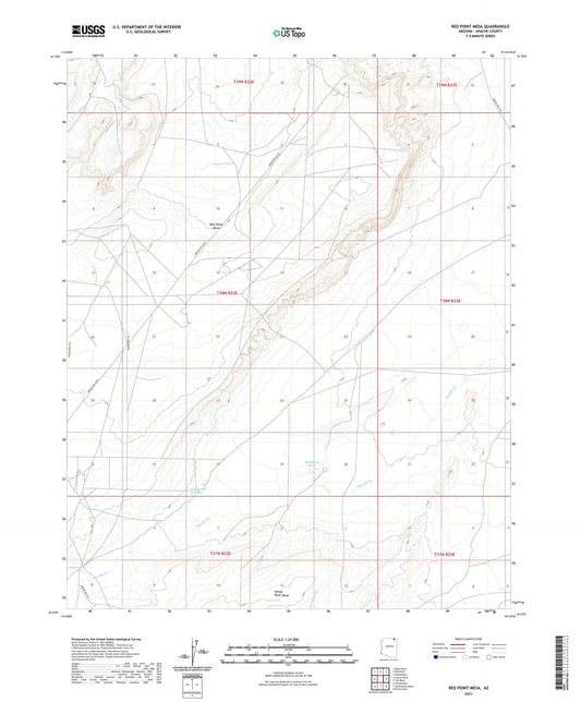 Red Point Mesa Arizona US Topo Map Image