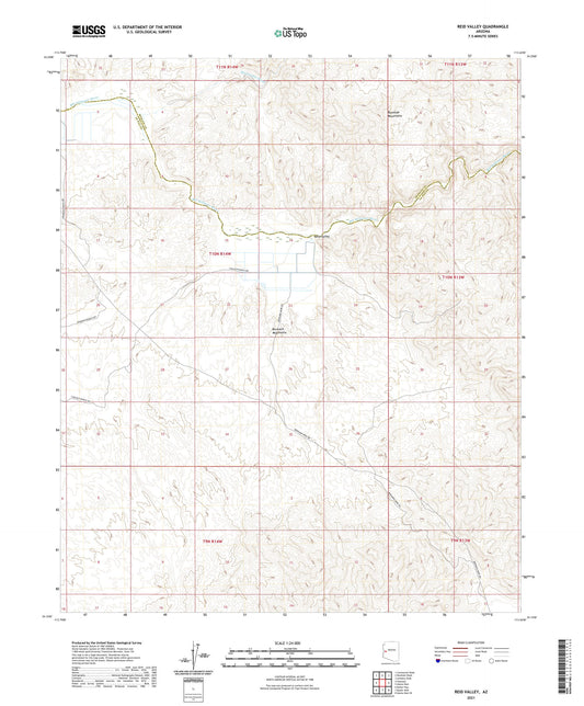 Reid Valley Arizona US Topo Map Image