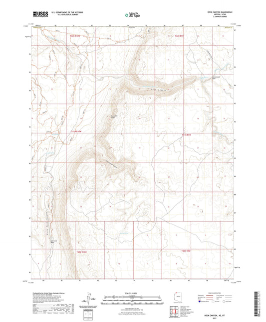 Rock Canyon Arizona US Topo Map Image
