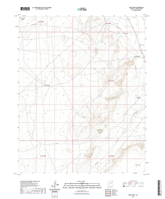 Rock Point Arizona US Topo Map Image