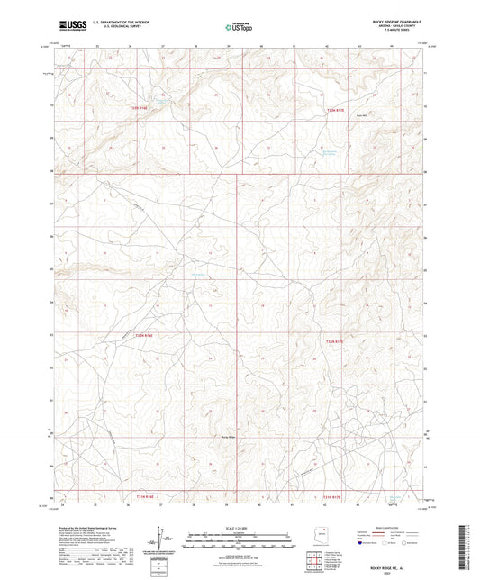 Rocky Ridge NE Arizona US Topo Map Image