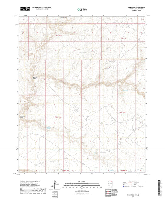 Rocky Ridge NW Arizona US Topo Map Image