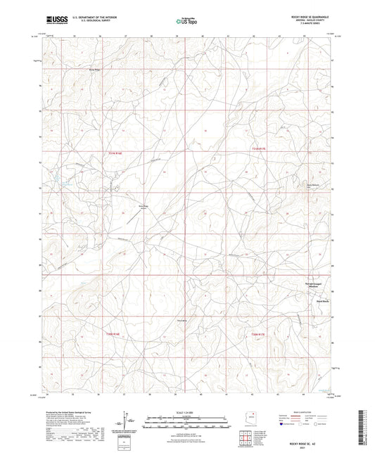 Rocky Ridge SE Arizona US Topo Map Image