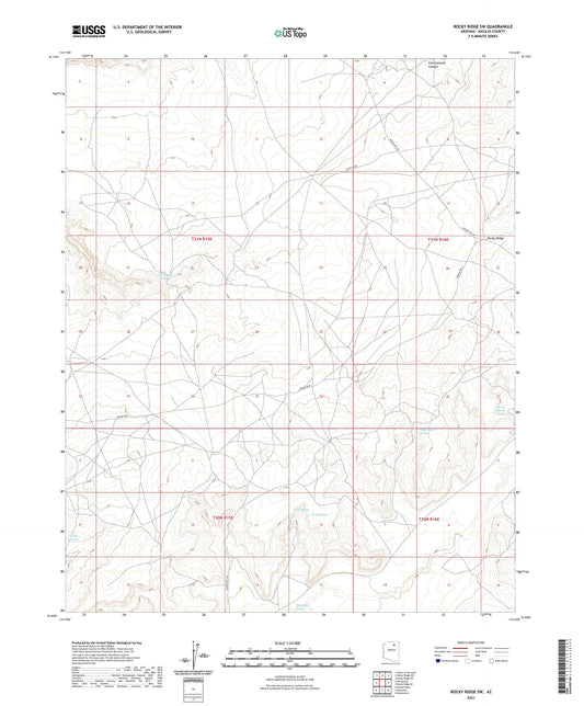 Rocky Ridge SW Arizona US Topo Map Image
