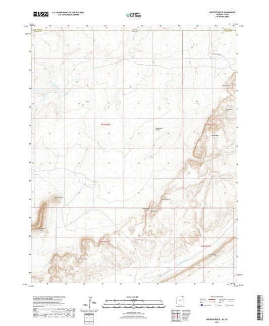 Rooster Rock Arizona US Topo Map Image
