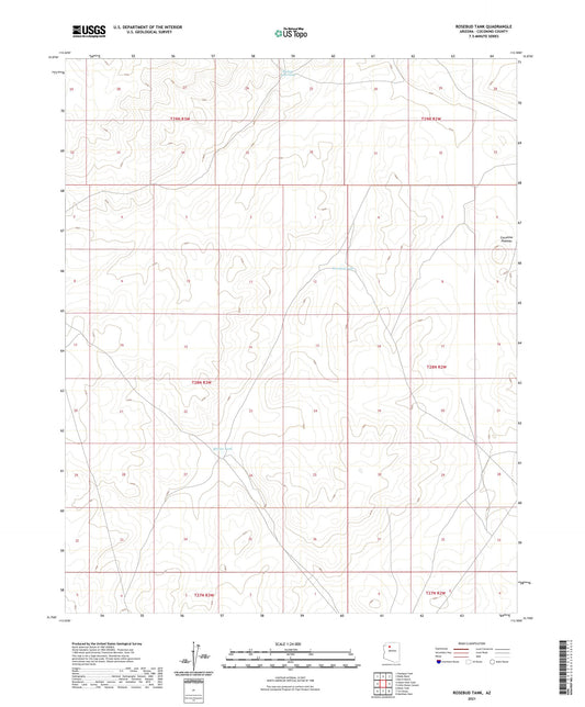 Rosebud Tank Arizona US Topo Map Image