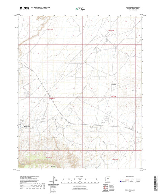 Rough Rock Arizona US Topo Map Image
