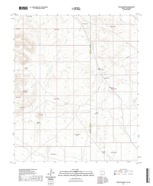 Round Mountain Arizona US Topo Map Image