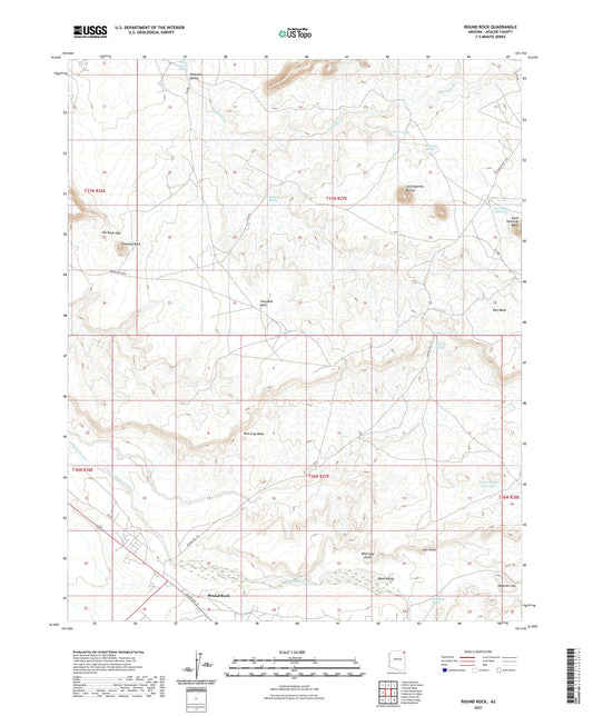 Round Rock Arizona US Topo Map Image