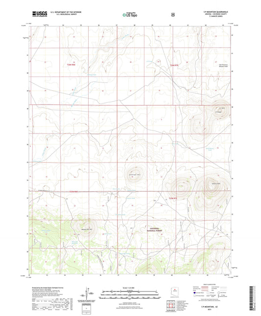 S P Mountain Arizona US Topo Map Image