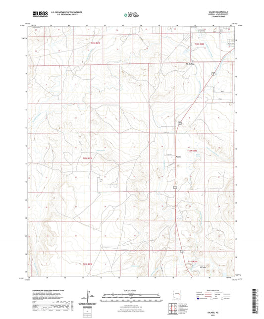 Salado Arizona US Topo Map Image