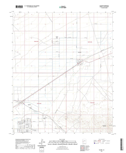Salome Arizona US Topo Map Image