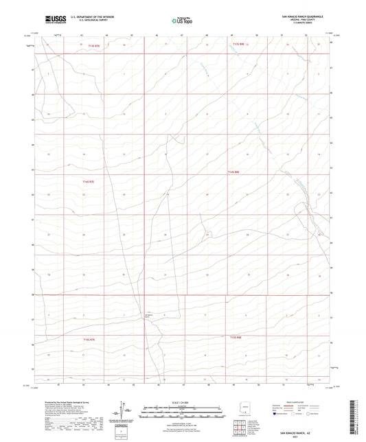 San Ignacio Ranch Arizona US Topo Map Image