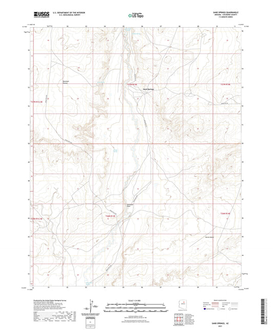 Sand Springs Arizona US Topo Map Image