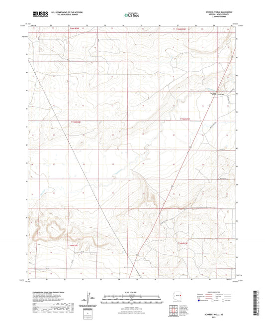 Schnebly Well Arizona US Topo Map Image