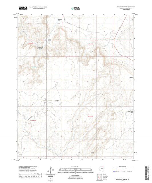 Segihatsosi Canyon Arizona US Topo Map Image