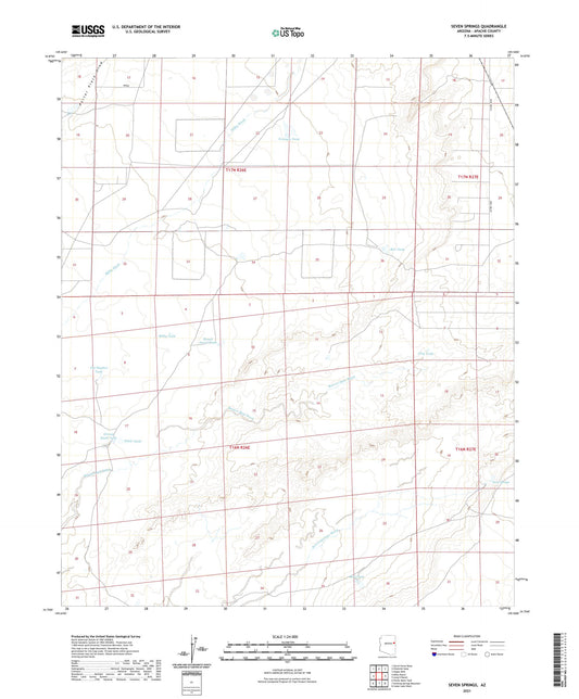 Seven Springs Arizona US Topo Map Image