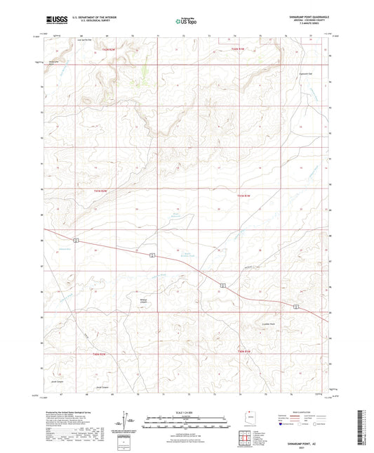 Shinarump Point Arizona US Topo Map Image
