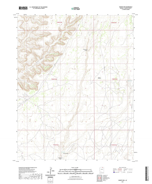 Shonto NW Arizona US Topo Map Image