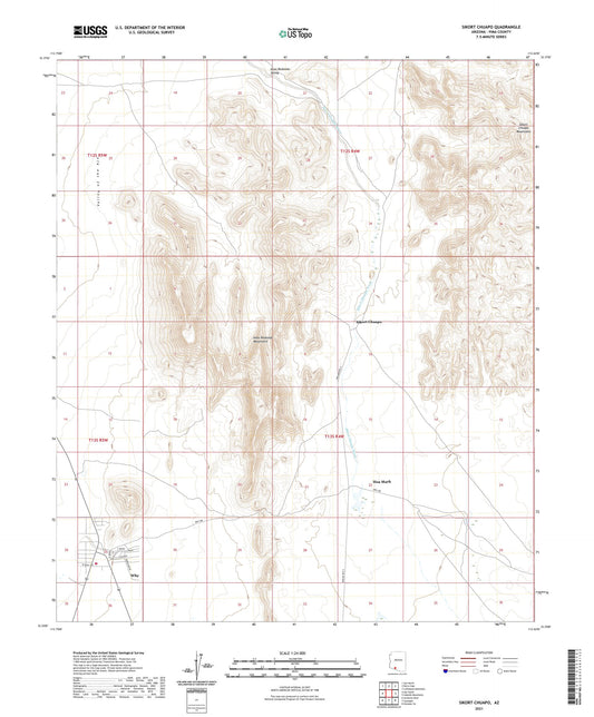 Sikort Chuapo Arizona US Topo Map Image