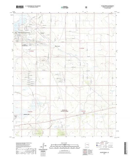 Silver Springs Arizona US Topo Map Image