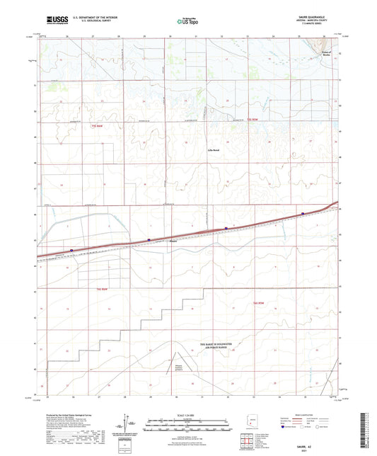 Smurr Arizona US Topo Map Image